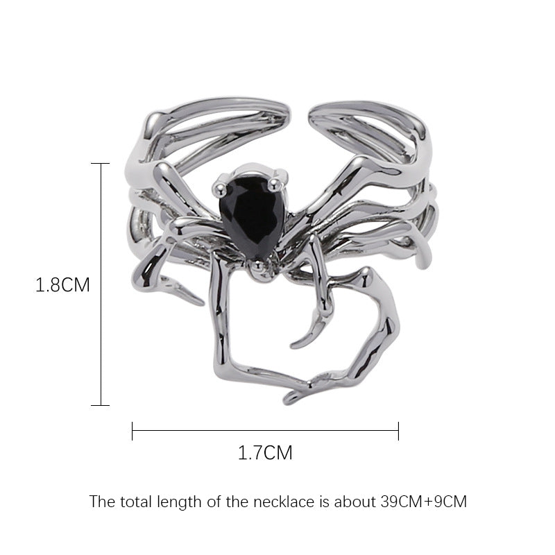 Metal Spider Ring