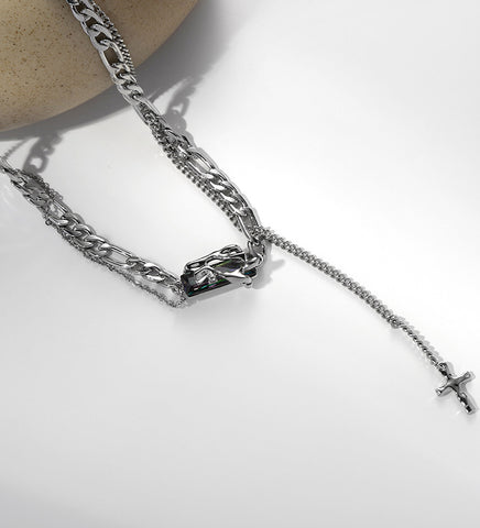 Double Layer Thick Chain Necklace