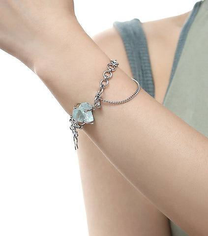 Bracciale glaciale blu