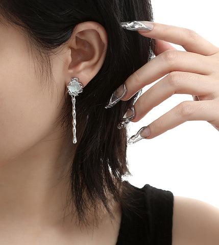 Blue Glacier Earring