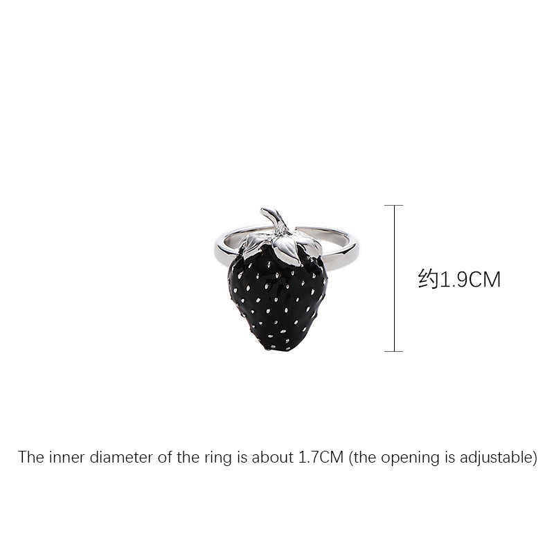 Oil-Drip Strawberry Ring