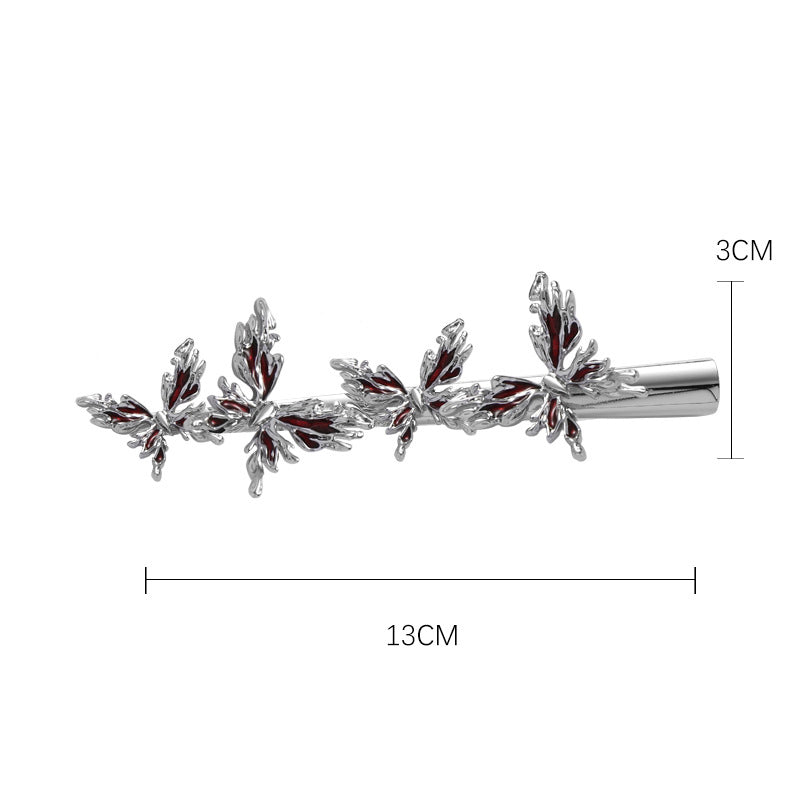 Red Butterfly Hairpin