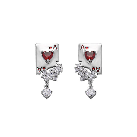 Poker Earrings