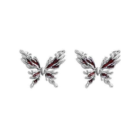 Red Butterfly Earrings