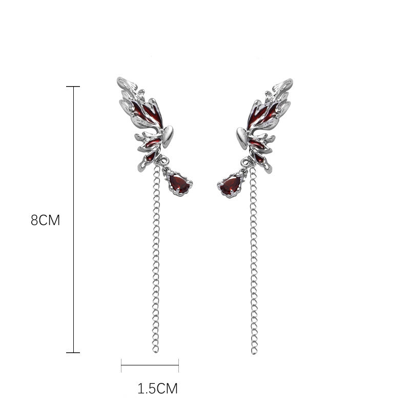 Red Butterfly Earrings