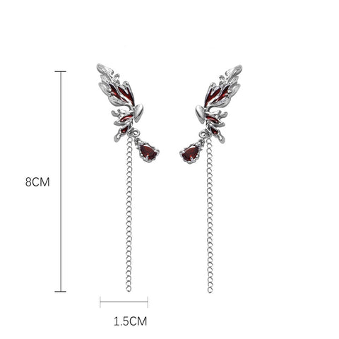 Red Butterfly Earrings