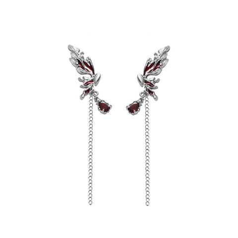 Red Butterfly Earrings