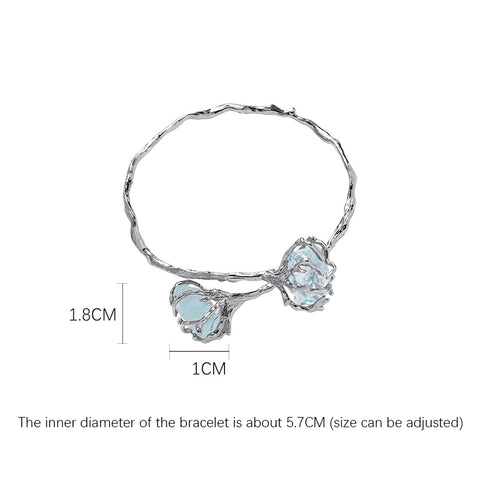 Bracciale glaciale blu