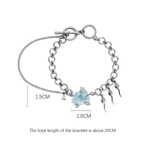 Bracciale glaciale blu