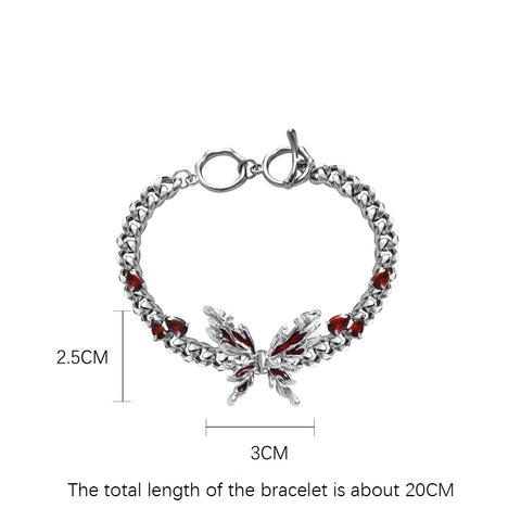 Red Butterfly Bracelet