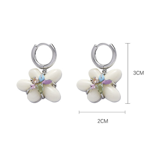 Resin Flower Earrings